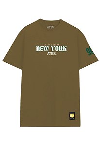 CAMISA OVERSIZED ATBS® NEW YORK BEGE