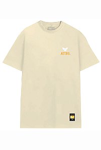 CAMISA STREETWEAR ATBS® FRIST CLASS TRIP BEGE