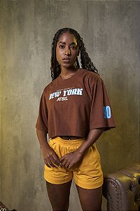 CROPPED STREETWEAR ATBS® NEW YORK BROWN