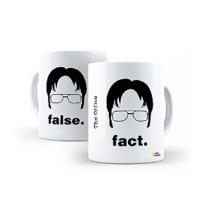 Caneca The Office Dwight Fact and False