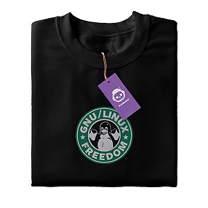 Camiseta Linux Freedom Pinguim
