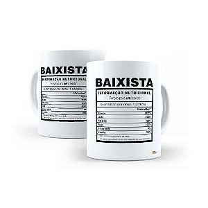 Caneca Baixista Informação Nutricional