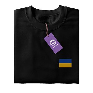 Camiseta Bandeira da Ucrânia