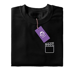 Camiseta Claquete de Cinema Minimalista