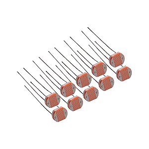 Sensor Foto Resistor LDR 5mm - KIT C/10un