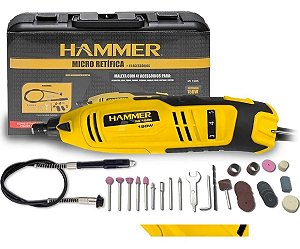 Micro Retifica 150w 220v Mi-150k Hammer c/40 Peças + Maleta