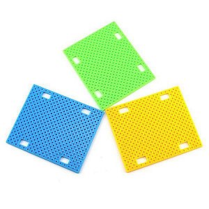 Base plastica fk7590 perfurada p/ projetos diy 90x75x2.5mm