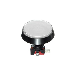 Botão arcade fliperama iluminado 60mm - branco