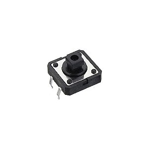 Botão tactil grande 12x12x7.3mm - com furo