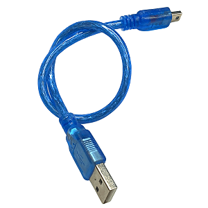 Cabo *curto* mini usb p/ arduino nano 0,3m