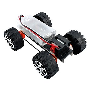 Carrinho robo chassi metalico para robótica educacional - f17924