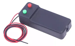 Suporte controlador p/ 2 pilhas AA com chave liga/desliga e fio