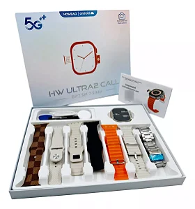 CAIXA FECHADA - Smartwatch Hw Ultra 2 Call Android Chip 5g - caixa c/100un