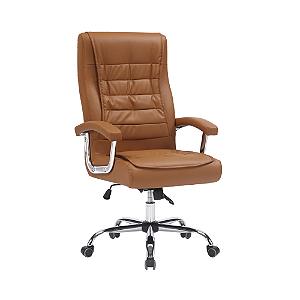 CADEIRA CALIFORNIA BASE SIMPLES. CARAMELO