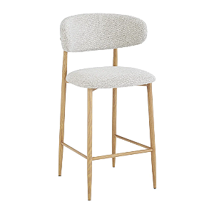 Banqueta Napoli Nude com base Champagne