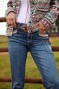 CALÇA DESIGNER KEYS (DETALHE DE SETINHA )