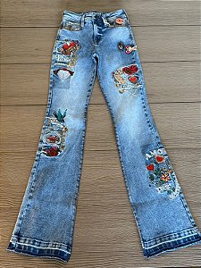 Calça makin (italia) cós alto