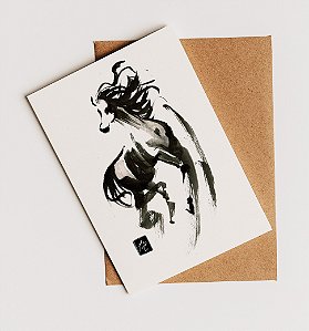 Cartão postal - Cavalo