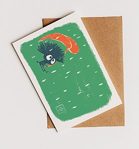 Cartão postal - Minski - Rain day