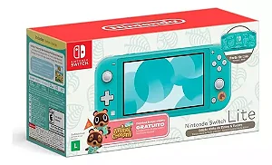CONSOLE NINTENDO SWITCH LITE ANIMAL CROSSING USADO