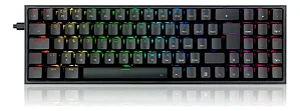 TECLADO MECANICO GAMER POLLUX RGB PRETO SWITCH BLUE NOVO