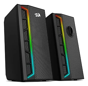 CAIXA DE SOM REDRAGON GAMER CALLIOPE RGB PRETO NOVO
