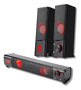CAIXA DE SOM REDRAGON SOUNDBAR GAMER ORPHEUS NOVO