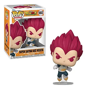 FUNKO POP! DRAGON BALL: SUPER SAIYAN GOD VEGETA #1862 NOVO
