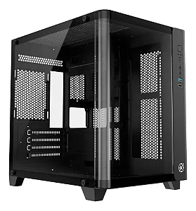 GABINETE KALKAN MIDGARD CURVE PRETO SEM FAN KLK072 NOVO