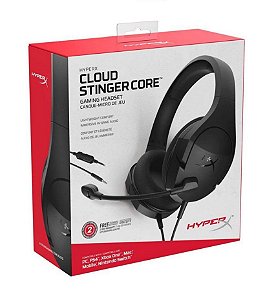 HEADSET HYPERX CLOUD STINGER CORE NOVO PC/XBOX ONE/SWITCH/PS4/MOBILE/MAC