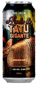 Cerveja Big Jack Irish Red Ale A Lenda do Tatu Gigante 473 ml