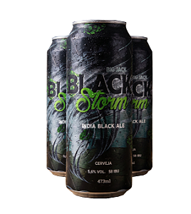 Kit 3 Cerveja Big Jack India Black Ale Black Storm 473ml