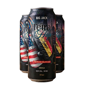 Kit 3 Cerveja Big Jack Tetra Hop American-Belgo Ale 473ml
