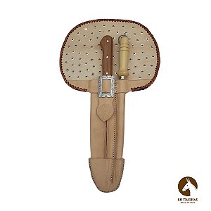 CONJUNTO FACA COM CHAIRA PERSONALIZADA