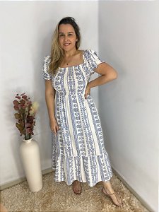 Vestido Tricoline Ane
