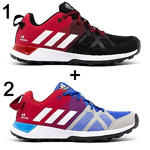 adidas vermelho azul