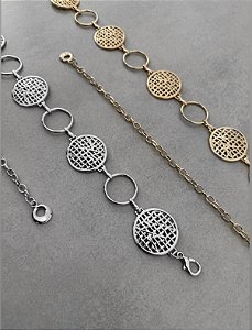 Cinto boho argolas