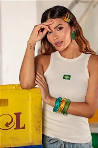 Regata Brasil Bordada