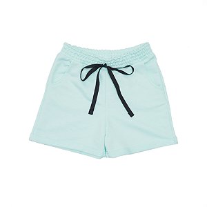 Shorts Bolso Lateral Feminino Adulto Verde Bebê