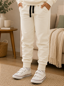 Calça moletom peluciada Unissex Off White