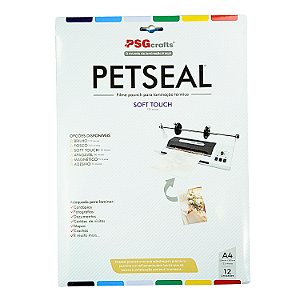 Petseal pouch toque de seda (soft touch) 220mm x 307mm (125mic 12 Pçs)