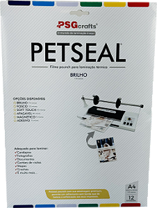 Petseal pouch para plastificação brilho A4 175 mic