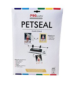 Petseal Brilho Efeito Vidro A4 240 mic (5 pçs)