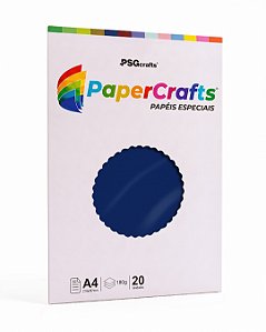Papel Especial PaperCrafts (SAPPHIRE BLUE) AZUL SAFIRA 180g A4 20 folhas
