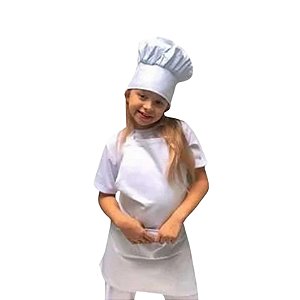 Avental de Peito Branco Infantil