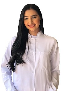 Jaleco Feminino Manga Longa Gola Padre