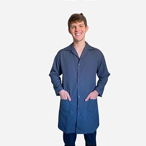 Jaleco Cinza Oxford Masculino