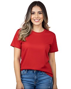 Camiseta Baby Look Básica Vermelha