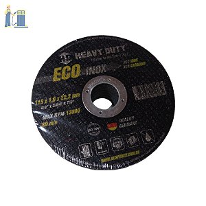 Disco de Corte eco Inox 115x1,0x22,2mm Kit c/10un