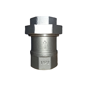 União Check Válvula 1.1/2 Inox C/ 1 Vedação